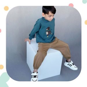 شلوار کودکانه اسلش نسکافه ای